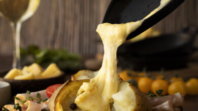 raclette-dish-with-assortment-delicious-food